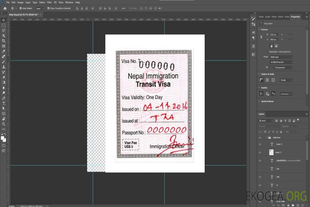 Visa d'immigration au NÉPAL template